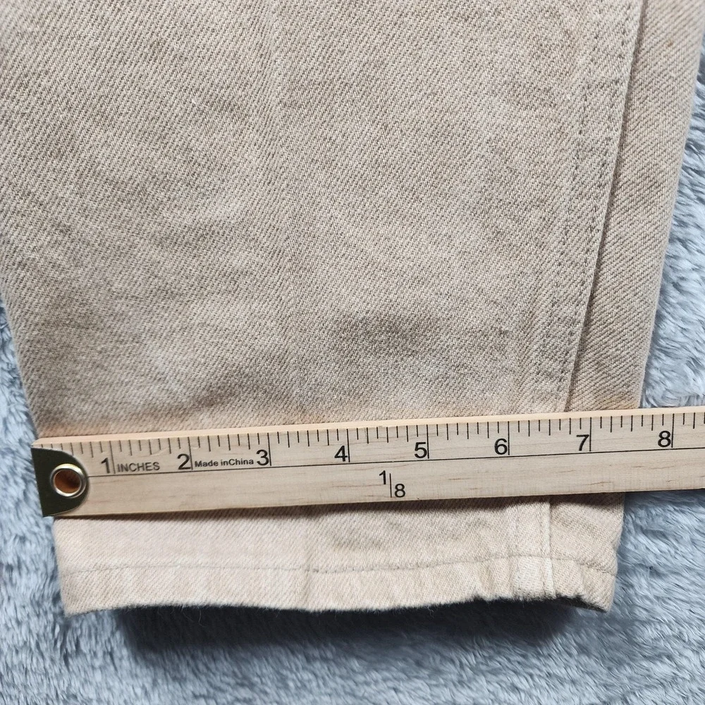 VINTAGE Levis 550 Jeans Men 36x32 (Fits 34x33) Beige Sandstone Orange Tab USA 90